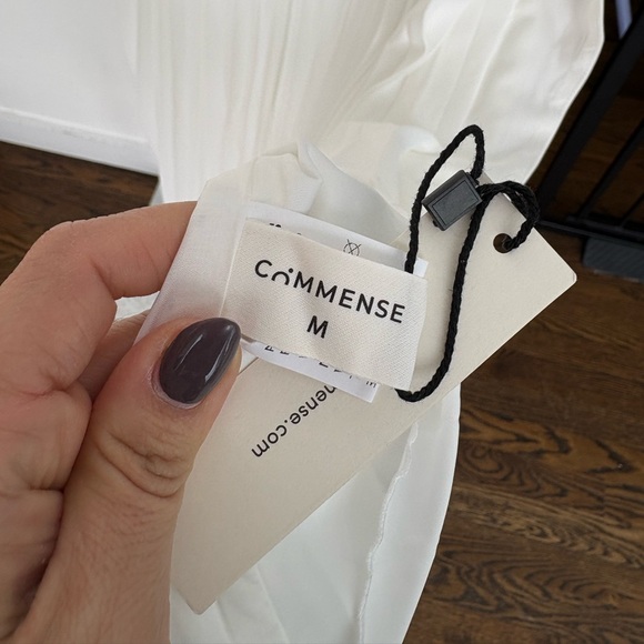 Commense off white pleated dress Size Medium NWT - Picture 6 of 8